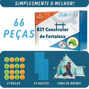 Kit Construtor de Fortalezas + Lona de Brinde ✓