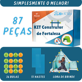 Kit Construtor de Fortalezas + Lona de Brinde ✓