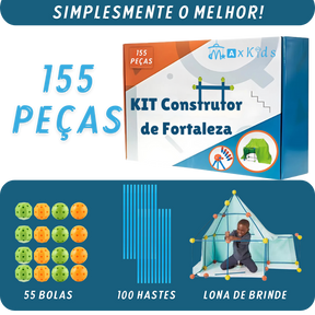 Kit Construtor de Fortalezas + Lona de Brinde ✓