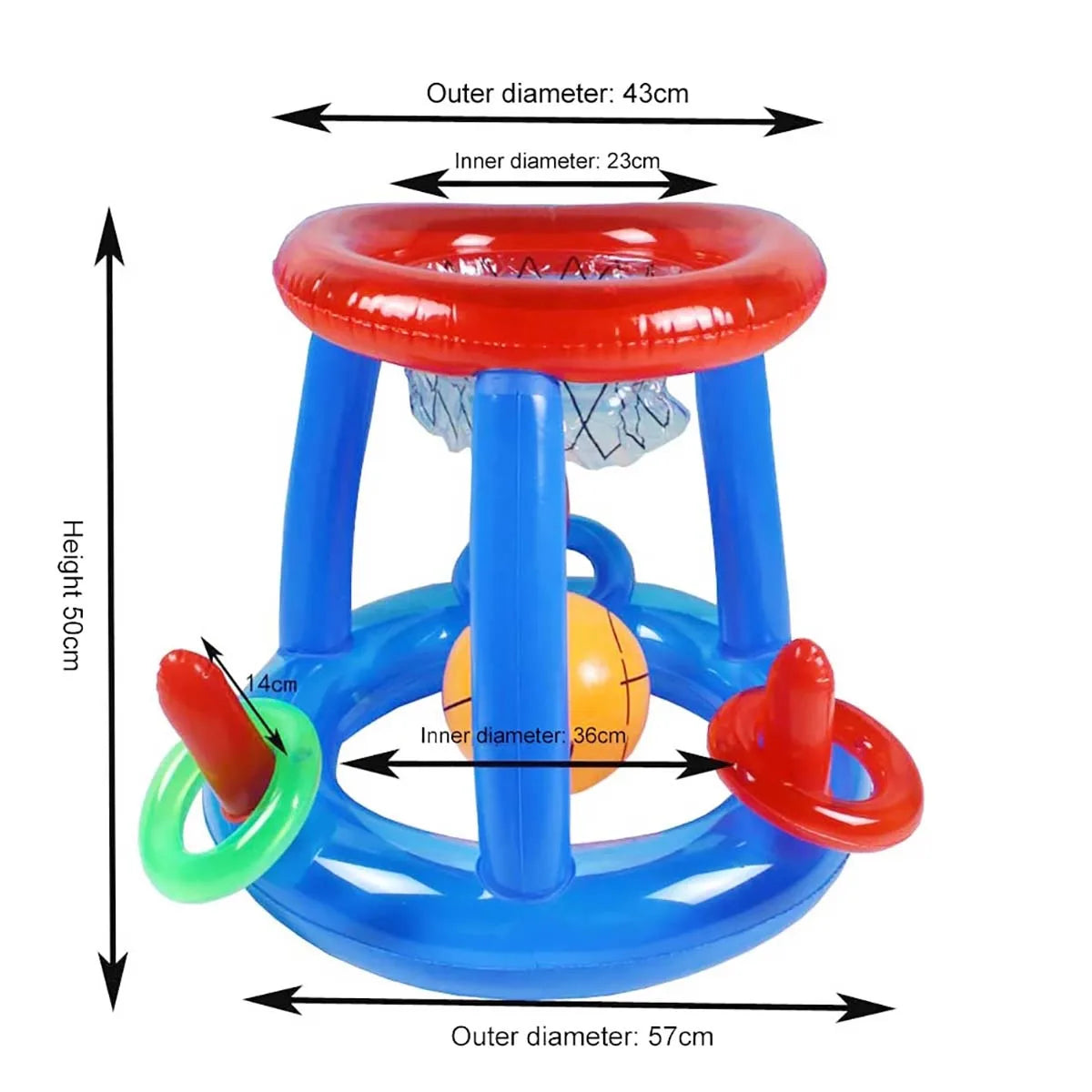 Basquete AquaBol Basquete Pscina Max Kids