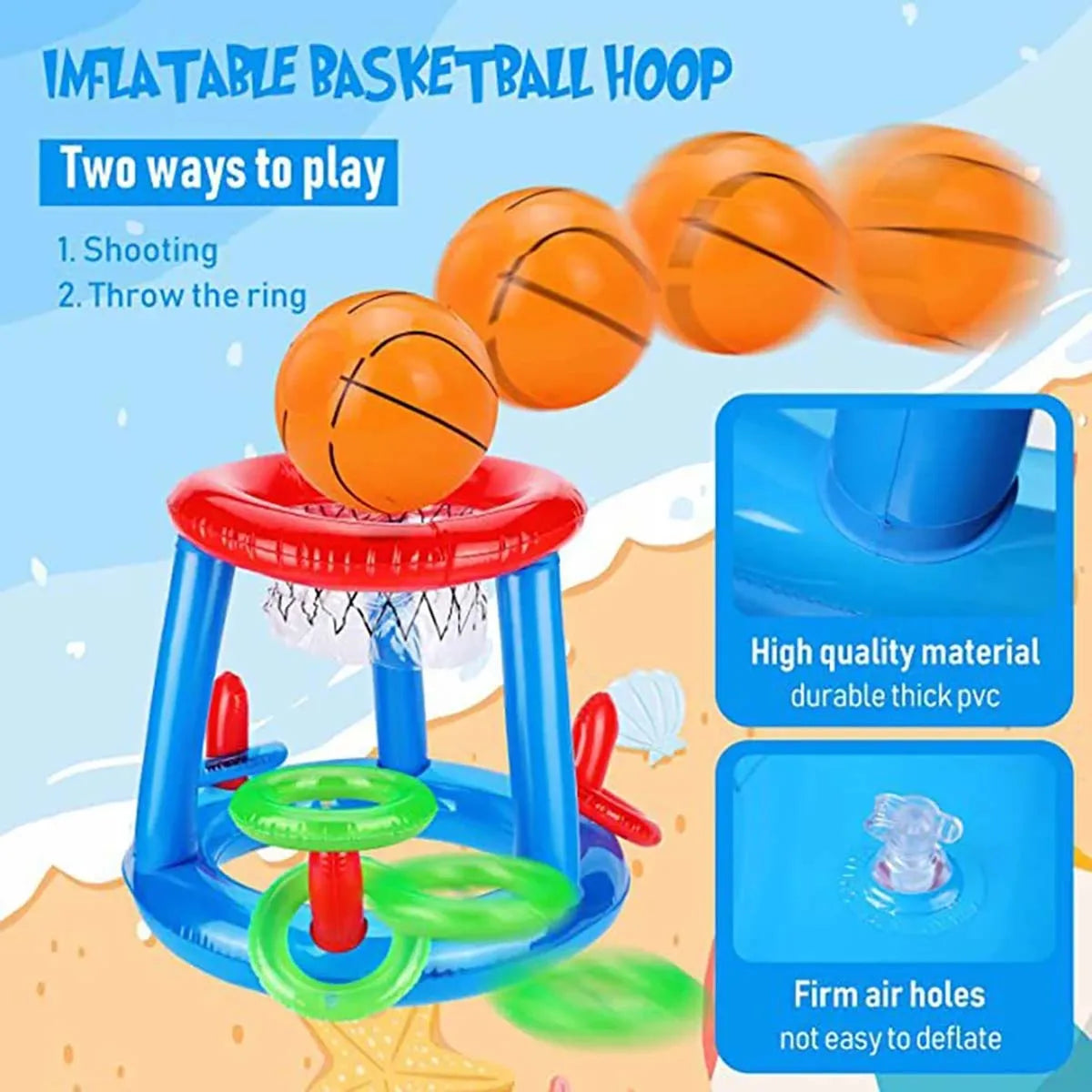 Basquete AquaBol Basquete Pscina Max Kids