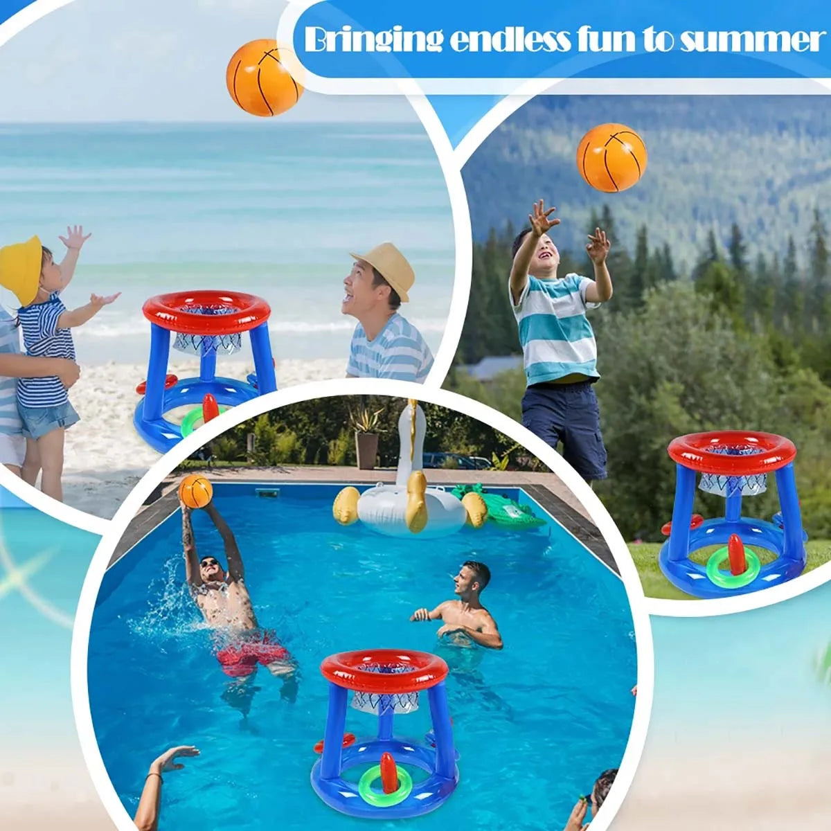 Basquete AquaBol Basquete Pscina Max Kids