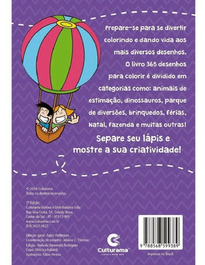 Livro de Desenhos para Colorir Infantil 365 Culturama