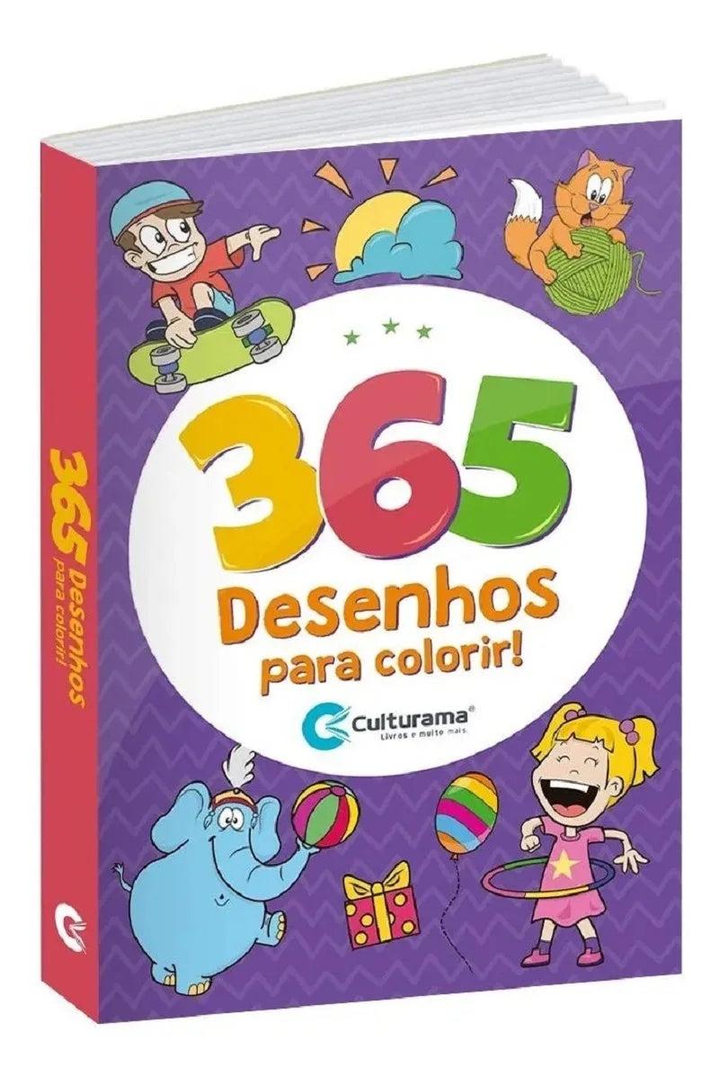 Livro de Desenhos para Colorir Infantil 365 Culturama